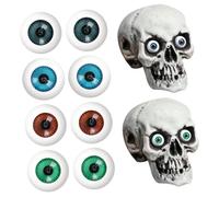 TOYANDONA 8 Piezas De Globos Oculares De Plástico Para Halloween Ojos Aterradores Ojos Realistas Accesorios Terror Para Niños Juguetes Bolas Ojo Falsas Fiesta