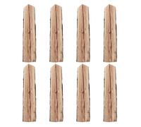 TOYANDONA 8 Piezas de Troncos Decorativos de Madera de Cedro y Pino Carbonizado 22 Cm para Fogata, Leña Dura para Chimenea y Decoración Exterior de Jardín y Patio