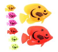 TOYANDONA 8 Piezas Decoración Acuática de Peces Flotantes de Peces Falsos de Plástico para Acuarios y Terrarios Adornos Coloridos para Ambientes Hogar o Oficina