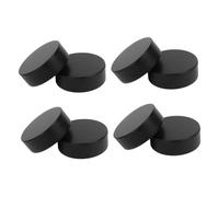 TOYANDONA 8 Piezas Discos de Hockey sobre Hielo de Espuma Diseño Duradero y Resistente Color Negro para Entrenamiento y Desarrollo de Habilidades para