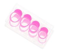 TOYANDONA 8 Piezas Protector De Dedos Para Baquetas Color Rosa Funda De Silicona Dedos Del Tambor Cubiertas De Percusión Accesorios Para Tambor De Lengüeta De Acero