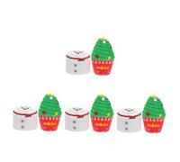 TOYANDONA 8 Piezas Toalla De Baño De Vacaciones Toallas De Baño Navideñas Hand Towels Favores De Mesa De Fiesta Ampliable Papa Noel Lindo Animar Niño Chico