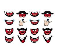 TOYANDONA 80 pegatinas de boca lindas pegatinas de labios sonrisa, pegatinas para cubierta de la boca