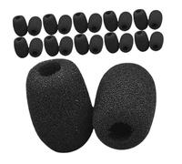 TOYANDONA 80piezas Fundas de Esponja para Micrófono Protectores Antiviento de Espuma para Micrófonos de Diadema Fundas de Espuma Suaves para Podcasting de Karaoke y Oratoria