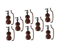 TOYANDONA 8piezas Adorno De Violín Para Decoración De Mini De Accesorios Realistas Para Proyectos y Fotografía