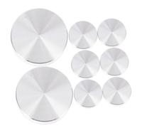 TOYANDONA 8piezas Pastel De Aluminio Redondo Disco Antideslizante De Aleación De Aluminio para Tableros De Adaptador para Mesas De Té