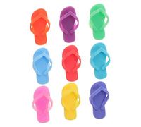 TOYANDONA 9 piezas Marcadores de Copas Vino Silicona de Alimenticio Diseño Original Forma de Zapatilla para Fiestas y Reuniones Decoración y Diferenciación Fácil de Vasos