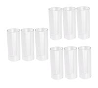 TOYANDONA 9piezas Medium Bottleneck Glass Guitar Slides Para Guitarra Eléctrica Accesorios De Música Duraderos y Amigables La Piel