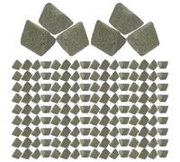 TOYANDONA Abrasivo Paquete de 450 Gramos de Cerámica de Carburo de Silicio Triangular para Pulido Fino para Pulidora de Minerales en Joyerías y Fábricas