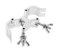 TOYANDONA Abrazadera De Luz Doble De Aluminio Para Tubos Redondos 18-21 Mm, Clip Metálico Resistente Anchura Lateral De 20 Mm, Accesorio Para Montaje De Iluminación Escenarios y Armaduras