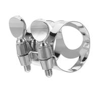 TOYANDONA Abrazadera De Niquelado Para Clarinetes De Alta Gama Clip Doble Tornillo Para Sostenimiento De Boquillas Para Instrumentos Musicales y Del Sonido