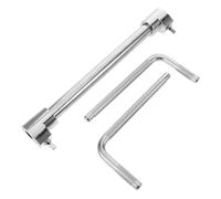 TOYANDONA Abrazaderas de montaje de doble varilla para cencerro de tambor, soporte de percusión con extensión de liberación rápida para bloques de jam, panderetas y soportes de platillos.