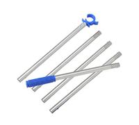 TOYANDONA Abridor de Ventana Telescópico 188 Cm Gancho en C Azul, Barra Ajustable para Tragaluces, Ventanas Altas y Estores, Herramienta Segura para Interiores y Exteriores, Uso en Cocina