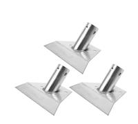 TOYANDONA Accesorio de Cepillo para Suelos de Hierro Resistente Conector Ajustable para Mango de Escoba 3 Piezas Adecuado para Limpieza de Patios Césped y Control de Malezas