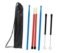 TOYANDONA Accesorios De Cepillo De Tambor Baqueta De Alambre Para Batería Escobilla De Baquetas De Nailon Para Percusión Con Estuche Portátil Para Practicar Casa o Estudio