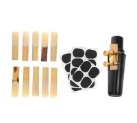 TOYANDONA Accesorios para Saxofón Tenor Kit Completo Boquilla Ligadura y Almohadilla para Músicos para Mantenimiento y Mejora del Sonido