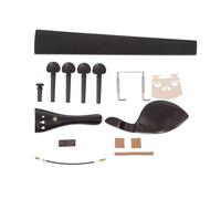 TOYANDONA Accesorios Para Violín De Ébano Sin Teñir Completo Para Amantes Del Violín Incluye Partes De Luthier y Diseño Clásico