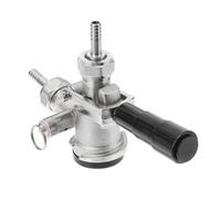 TOYANDONA Acoplador de Barril Tipo D de Acero Inoxidable 304 Válvula de Alivio de Presión 55 PSI, Distribuidor de Grifo para Cerveza, Accesorio para Barriles en Elaboración Casera