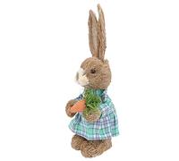 TOYANDONA Adorno de Conejo Simulado para Pascua Decoración de Jardín y Figura Realista para Fiesta Soporte Fotográfico Festivo Verde Cuadro