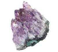 TOYANDONA Adorno Feng Shui de Amatista Natural en Racimo Irregular 40-50g, Piedra Decorativa de Cristal para Decoración de Escritorio y Hogar, Material Artesanal Único para Microescenarios