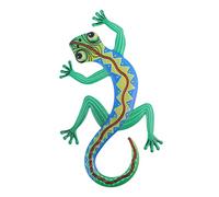 TOYANDONA Adorno Geco decoración al aire decoración de pared exterior muro peculiar home decoracion decoración de la pared de la guardería decoración del patio trasero planchar Verde