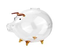 TOYANDONA Alcancía de Cerdito Transparente para Adultos Diseño Divertido y Resistente Frasco para Organizador para Fiestas y Fomenta el Aprendizaje Financiero Infantil