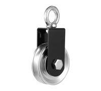 TOYANDONA Aleación de Aluminio Polea de Gimnasio Rodamientos Silenciosa | Rueda Giratoria Cierre Automático, Anillo Superior, Mosquetón Incluido, para Poleas y Aparejos