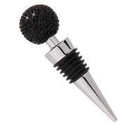 TOYANDONA Aleación de Zinc Tapón de Botella de Vino Cristal Negro | Forma Cónica, Fácil de Insertar y Retirar, Apto para Vino, Uso en Bar y Restaurante