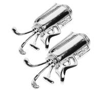 TOYANDONA Alfileres de Cobre en Forma de Palo de Golf Adornados con Piedras de Zircon para Traje Formal, Diseño Creativo Unisex para Hombre y Mujer, 2 Piezas