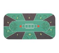 TOYANDONA Alfombrilla de Póker Antideslizante de Goma para Mesa Tapete Portátil para Cartas Cubierta de Tablero para Jugadores Diseño Resistente y Fácil de Almacenar