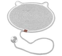 TOYANDONA Alfombrilla para Gatos Antideslizante Resistente Arañazos Cama para Interiores Protección de Muebles y Paredes Diseño Adorable Pequeño Color Gris