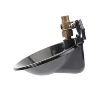 TOYANDONA Alimentador de Automático para Ovejas y Ganado de Hierro con Válvula de Cobre Bebedero Duradero para Agrícola Negro