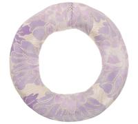 TOYANDONA Almohadilla para Cuenco Tibetano de Tela Lavanda, Anillo Hueco Redondo para Meditación y Sesiones de Canto, Absorbe Vibraciones y Mejora la Práctica