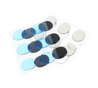 TOYANDONA Almohadillas De Silicona Autoadhesivas Para Batería Parche De Bombo y Tambor 48 Piezas (transparente Café Azul Negro) Reducción De Ruido Amortiguador De Vibraciones