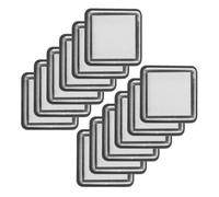 TOYANDONA Almohadillas de Tinta Cuadradas para Sellos en Blanco, 15 Piezas, Esponja y Plástico, Ideales para DIY y Creación de Tarjetas, Tinta Uniforme para Huellas Dactilares