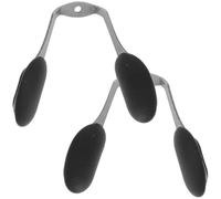 TOYANDONA Almohadillas Nasales en Forma de U Soporte Integrado para Gafas de Sol, Antideslizantes, Blancas Almohadillas Negras, Kit de 2 Juegos para Reemplazo y Ajuste Seguro en Accesorios