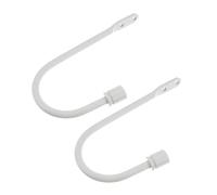 TOYANDONA Alzapaños para Cortinas u Metálico Blanco, Gancho De Pared Resistente, Percha Multiusos para Colgar Ropa y Toallas, Adecuado para Hogar y Decoración, Juego De 2 Piezas