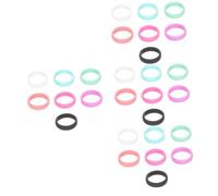 TOYANDONA Anillos De Coloridos Para Mujeres De Anillos Flexibles De Novela Para Boda Y Protección Actividades Deportivas Y Diseño Ergonómico 7 Piezas X 4