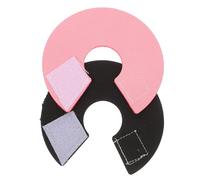 TOYANDONA Anillos De Cuello Antipicoteo para Loro, Protectores De Collar De Aves Colores Rosa y Negro, Tamaño Mediano, para Protección y Recuperación De Mascotas