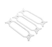 TOYANDONA Anillos de Montaje de Pastilla de Bobina Simple de Metal, Kit 3 Piezas, Marco Plateado 77 Mm, Accesorio de Repuesto para Guitarra Eléctrica, Partes para Instrumentos Musicales,
