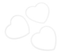 TOYANDONA Anillos para Atrapasueños DIY en Forma de Corazón, 10 Piezas Acrílicas de Color Claro de 16 Cm, Accesorios Manuales para Decoración del Hogar y Regalos Creativos