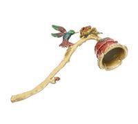 TOYANDONA Apagavelas Manual Mango Largo de Metal Floral, Cubierta para Mecha de Vela, Extintor Portátil para Hogar, Antideslizante, para Apagar Fuego sin Humo, Herramienta para Velas