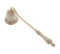 TOYANDONA Apagavelas Vintage de Metal con Mango Esmaltado y Incrustación de Diamantes para Extinguir Mechas Herramienta Decorativa Retro para Hogar Restaurante y Eventos