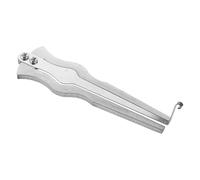 TOYANDONA Arpa de Boca Portátil de Tono Brillante, Arpa Lamelófona Musical Hecha a Mano en Color Plata Curva, Instrumento Folclórico Ruso para Principiantes y Músicos Avanzados, Adecuado