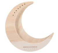 TOYANDONA Arpa de Madera de 7 Cuerdas Forma de Luna, Instrumento de Cuerda Portátil para Principiantes, Conjunto Básico DIY para Práctica Musical y Obsequio Educativo