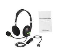 TOYANDONA Auriculares USB Micrófono para Gaming y para Ordenador y Portátil Control De Volumen y Cancelación De