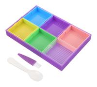 TOYANDONA Bandeja de Almacenamiento para Gemas de Imitación Multifuncional, Bandeja Organizadora de Cuentas de Plástico, Tamaño 1, Surtido de Colores para Manualidades y Arte DIY