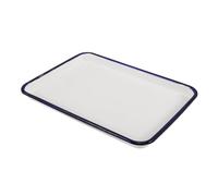TOYANDONA Bandeja Esmaltada Rectangular para Horno Multiusos para Hornear Pizza Servir y Almacenar Fácil Limpieza y Rápida Conducción Térmica Ahorro Energía