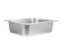 TOYANDONA Bandeja Rectangular de Acero Inoxidable para Buffet Gran Capacidad, Reutilizable y Conveniente para Almacenar Alimentos en Cocina y Restaurante