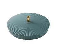 TOYANDONA Bandeja Separadora para Aperitivos y Frutas, Plato de Comida Útil Compartimentos, Color Azul Brillante, Adecuado para Mesa de Té y Fiestas, Bandeja para Frutos Secos y Postres